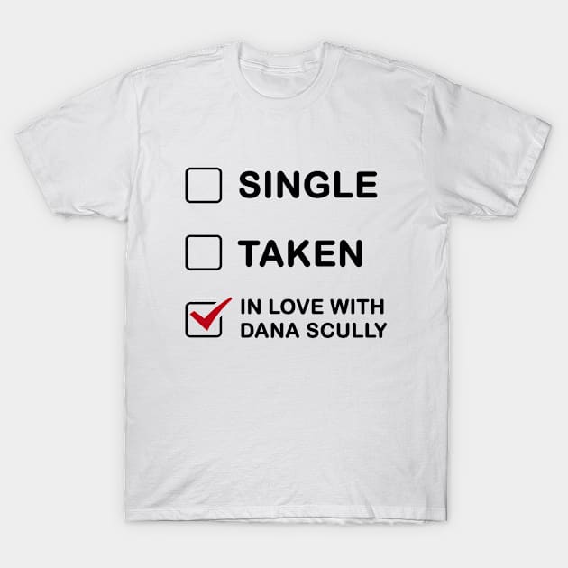 The X-Files In Love with Dana Scully T-Shirt by AllThingsNerdy